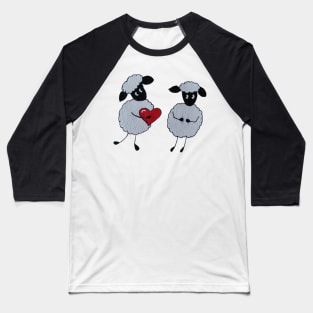 Two sheep in love Baseball T-Shirt